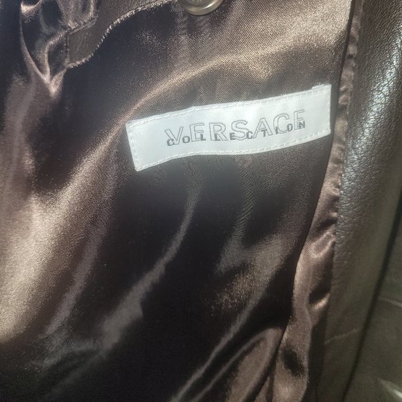 Vintage Versace Leather Jacket - Picture 5 of 7